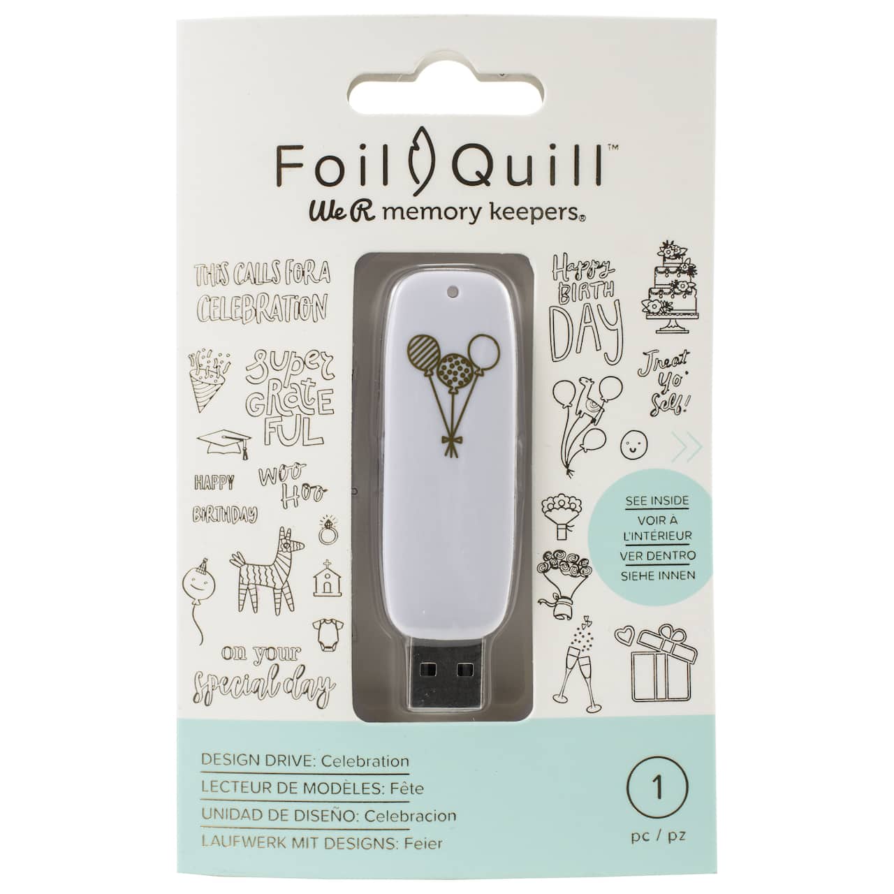 We R Memory Keepers® Foil Quill™ USB Artwork Drive-Celebration